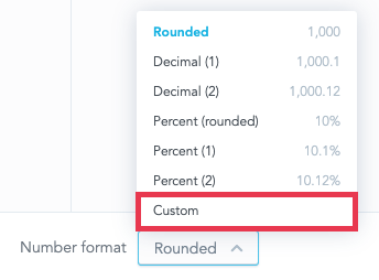 custom number format