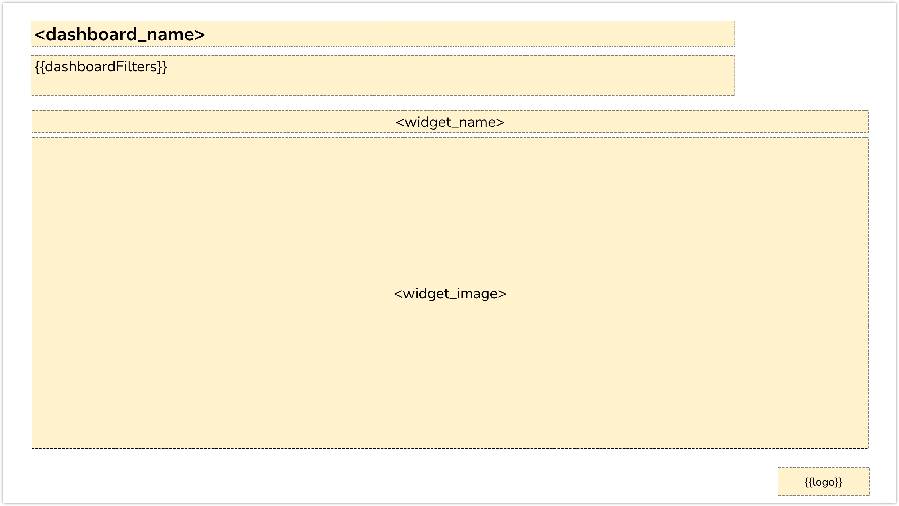 Screenshot of a default widget slide.