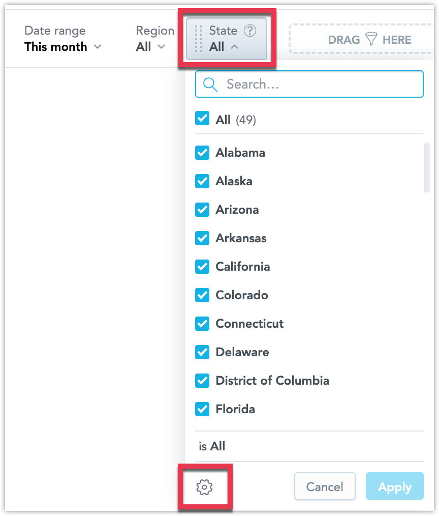 Create Dependent Filters on Dashboards GoodData Cloud