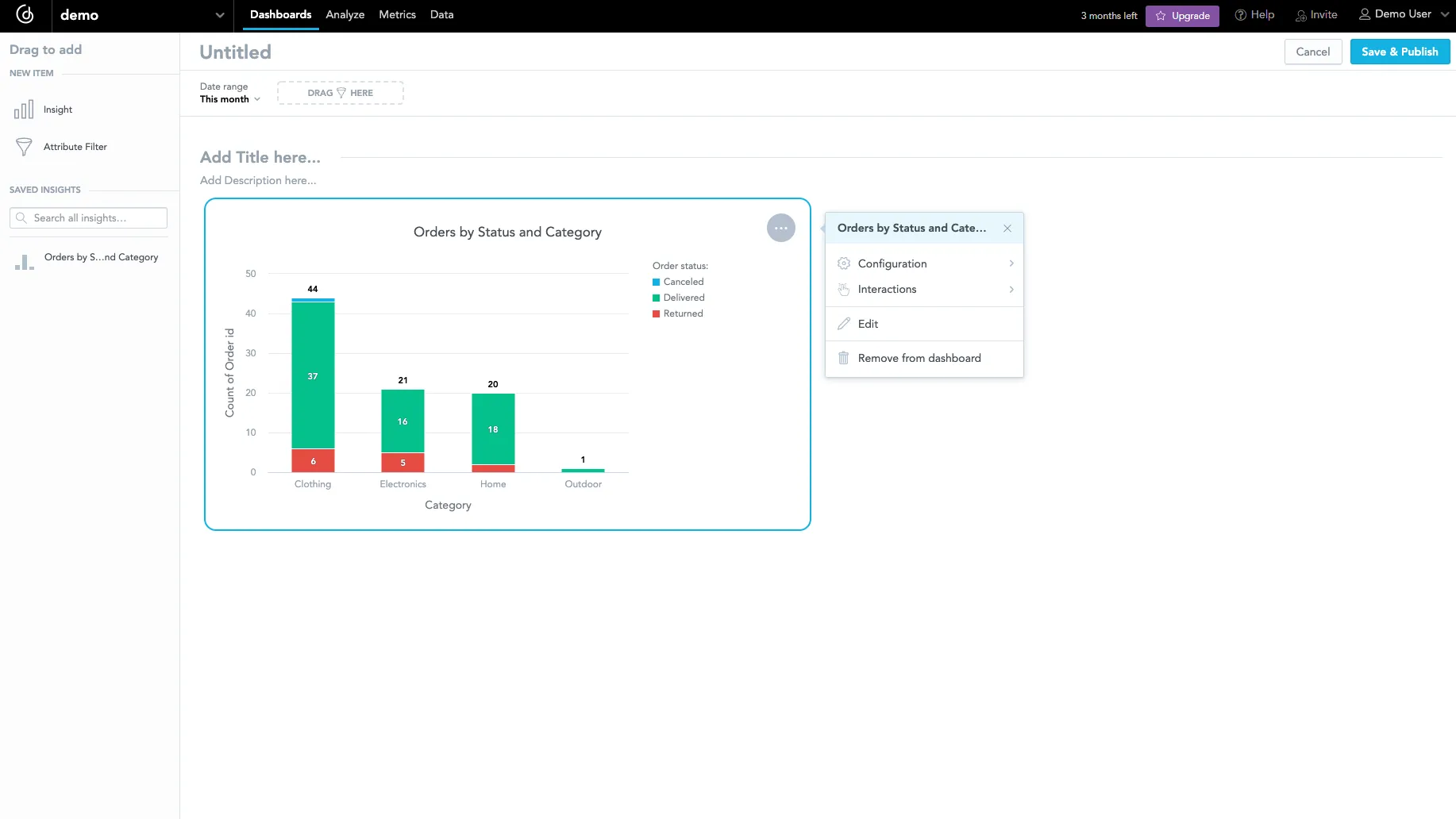 Create a Dashboard with Visualizations | GoodData Cloud