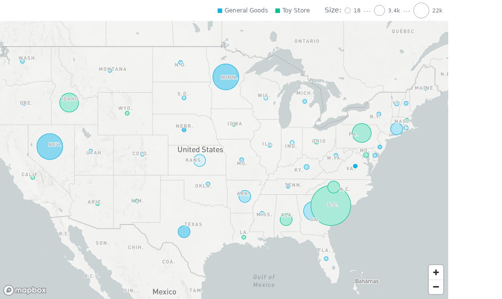 Geo Pushpin Chart