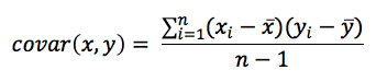 Equation -Covariance
