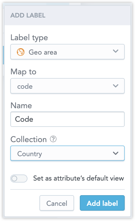 LDM dialog showing correctly mapped region field.