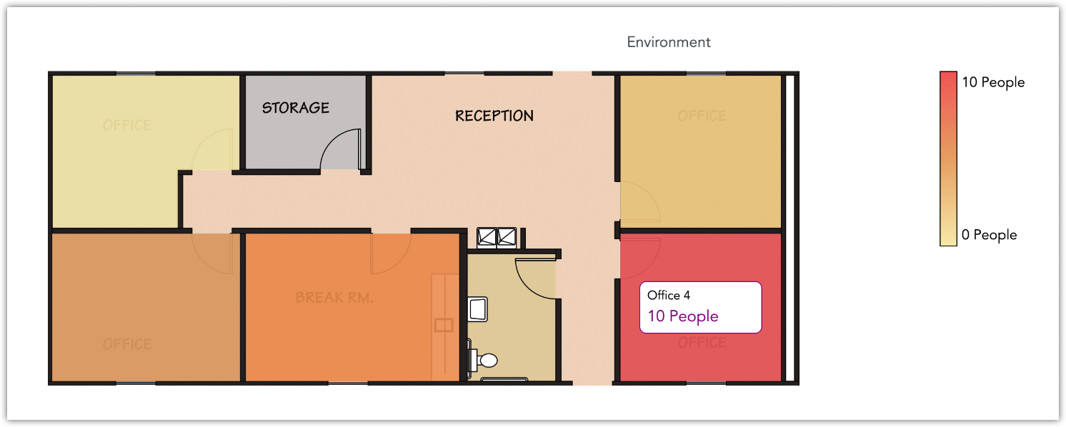 Example of a floor plan chart