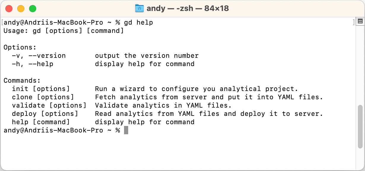 GoodData CLI GoodData CLI