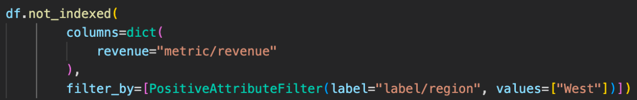 MAQL code block