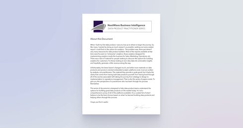 NextWave Business Intelligence: The Short List | Vendors You Should Know*