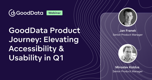 GoodData Product Journey: Elevating Accessibility & Usability in Q1