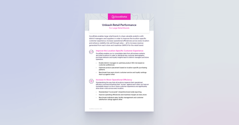 Retail Analytics Brief