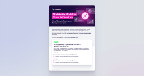 AI Maturity Model for Financial Services