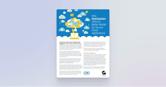 Cover image for CSO - Why DevOpsSec offers a better model for secure cloud applications