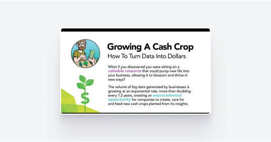 Growing a Cash Crop: How to Turn Data Into Dollars