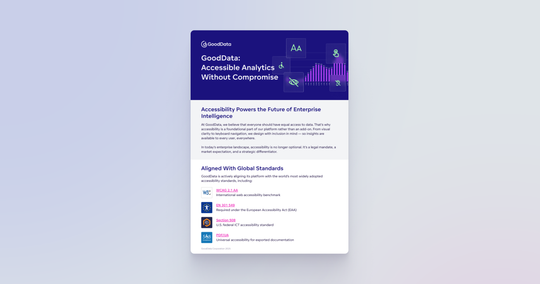 Cover image for GoodData: Accessible Analytics Without Compromise