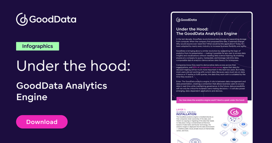 Under the hood infographic: The GoodData analytics engine
