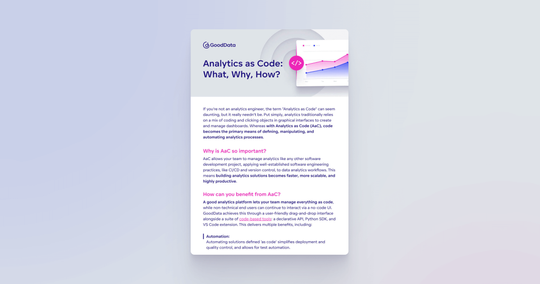 Cover image for Analytics as Code: What, Why, How?