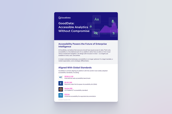 Cover image for GoodData: Accessible Analytics Without Compromise