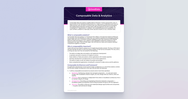 What Is Composable Data and Analytics?