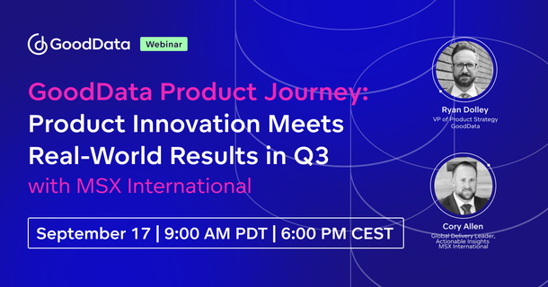 GoodData Product Journey: Product Innovation Meets Real-World Results in Q3
