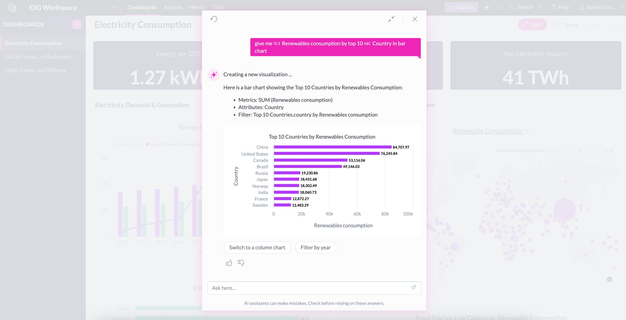 ESG AI assistant insight